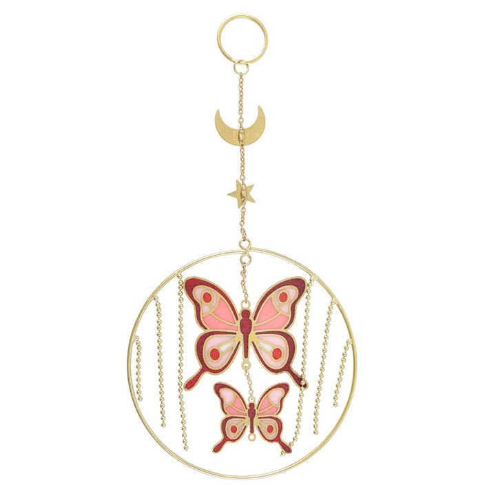 Pink Butterfly Hanging Decoration
