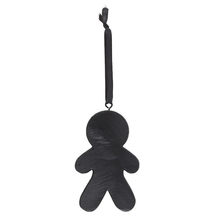 Black Gingerdead Man Hanging Ornament