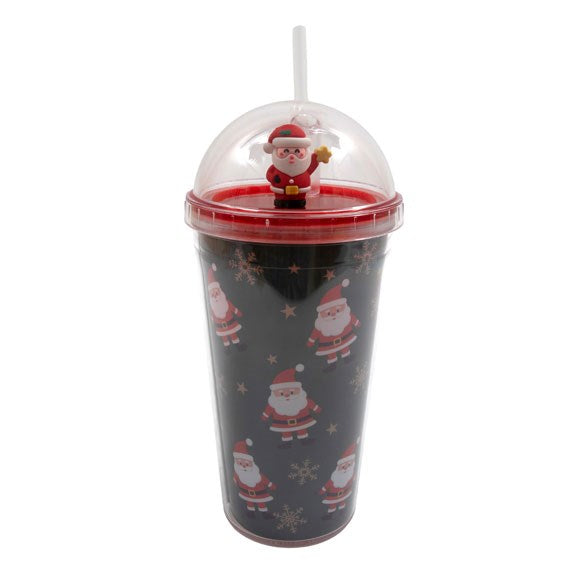 Snowman and Santa Christmas Tumbler