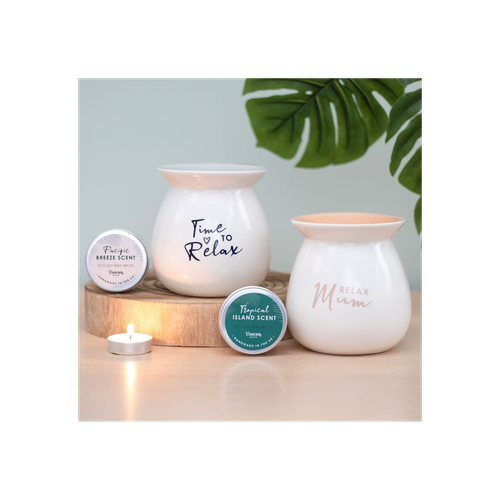 Time to Relax Wax Melt Burner Gift Set