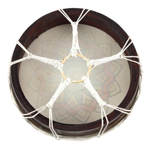 Large Patterned Shamanic Drum