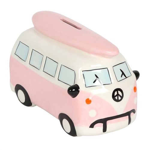 Pink Campervan Money Box