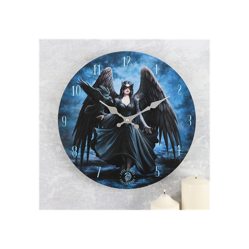 Raven Wall Clock by Anne Stokes
