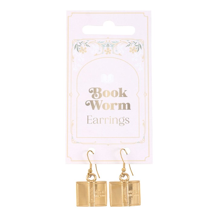 Book Worm Earrings