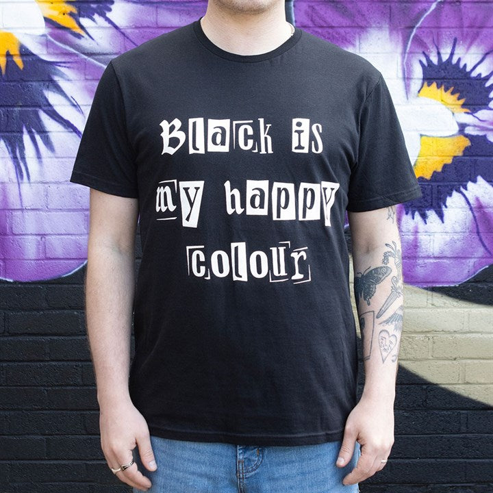 Black is My Happy Colour Unisex T-shirt Size M