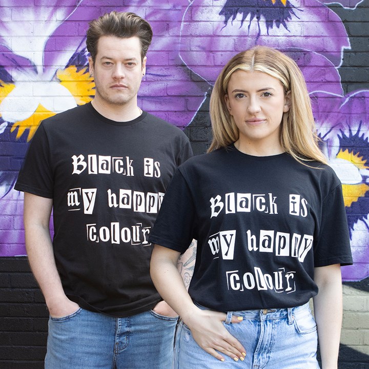 Black is My Happy Colour Unisex T-shirt Size XL
