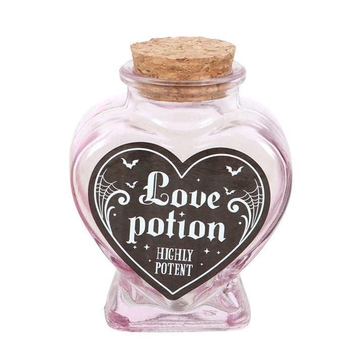 Love Potion Decorative Glass Heart Potion Bottle