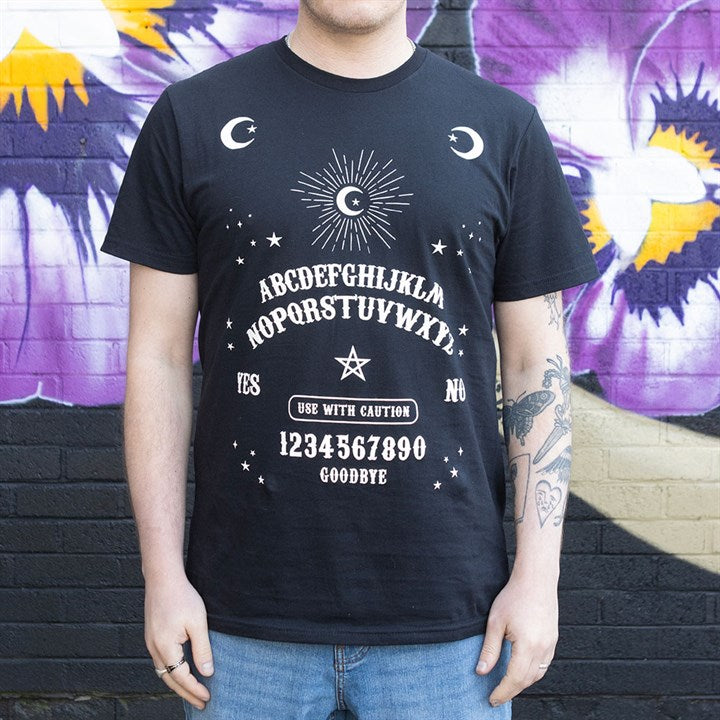 Black Talking Board Unisex T-shirt Size S