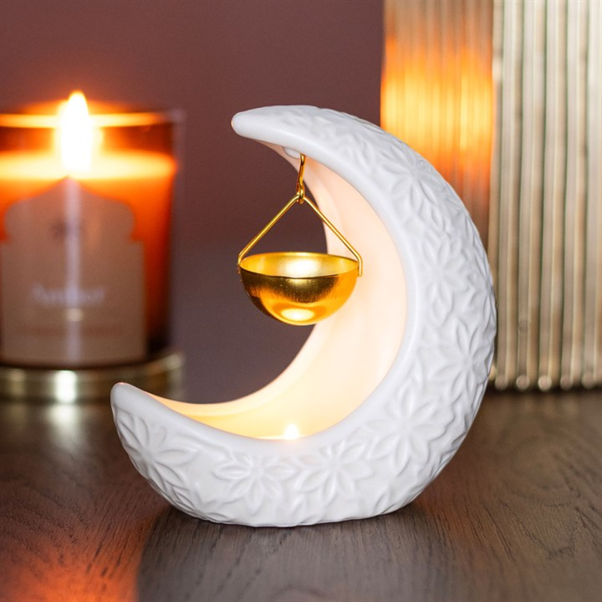 Crescent Moon Multi-Purpose Hanging Burner