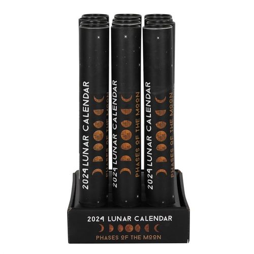 Set of 12 2024 Moon Phase Lunar Calendars