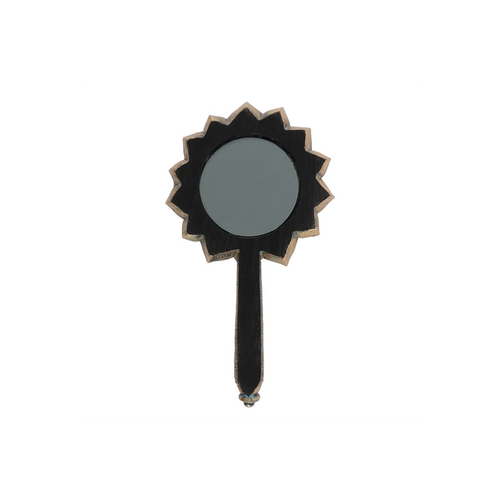 Bronze Lotus Flower Chakra Hand Mirror