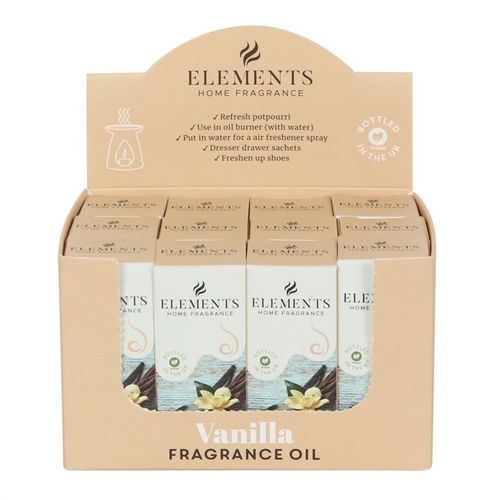 Set of 12 Elements Vanilla Fragrance Oils