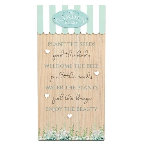 50cm Potting Shed Rules Plaque