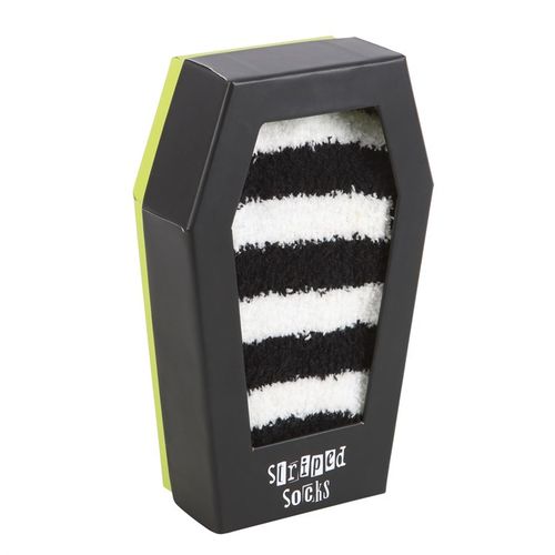 Striped Socks in Coffin Gift Box