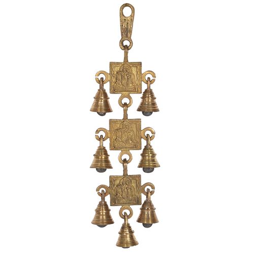 Large Hanging Brass Altar Bells