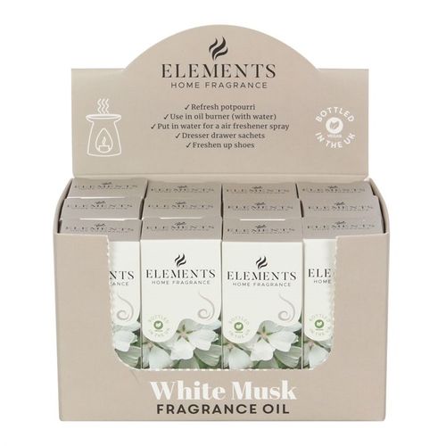 Set of 12 Elements White Musk Fragrance Oils