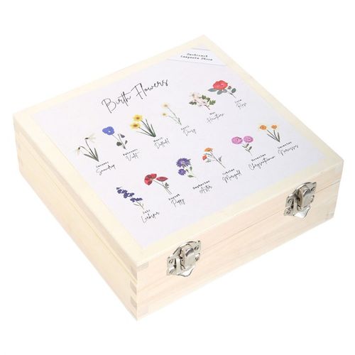 Box of 36 Marble Birth Flower Keepsake Stones