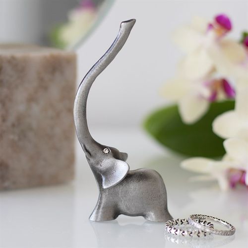 Metal Elephant Ring Holder