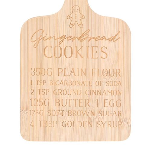 Gingerbread Cookies Bamboo Serving Board
